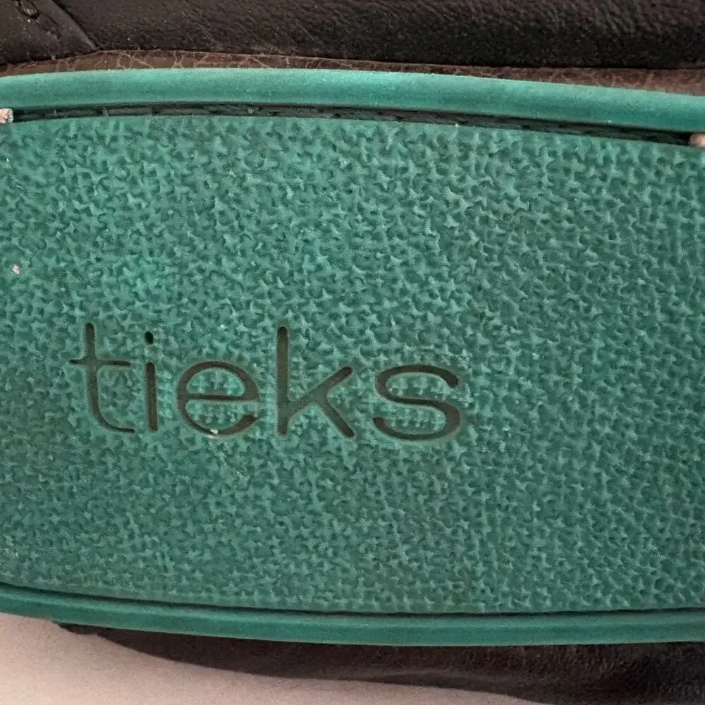 TIEKS Black Italian Nappa Leather Soft Ballet Flats Luxury Minimalist MSRP $210